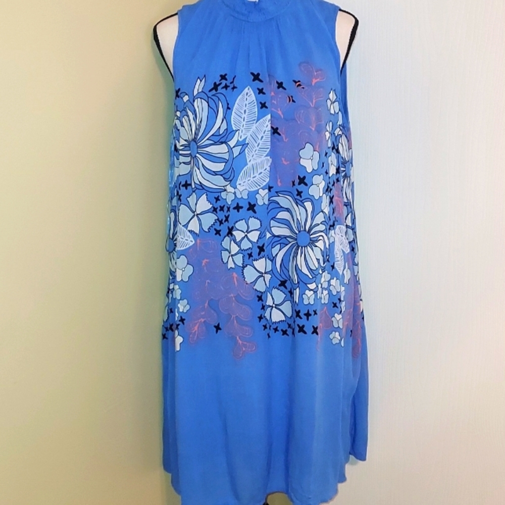 Kaari Blue A-lined Dress